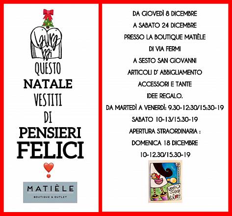 Questo natale vestiti di pensieri felici